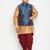 Plus blue nehru jacket