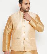 gold nehru jacket