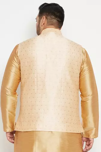 gold nehru jacket