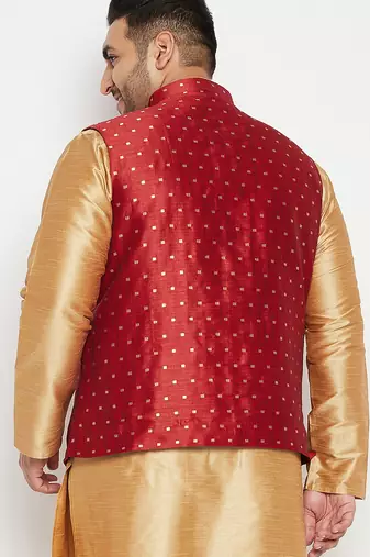maroon nehru jacket