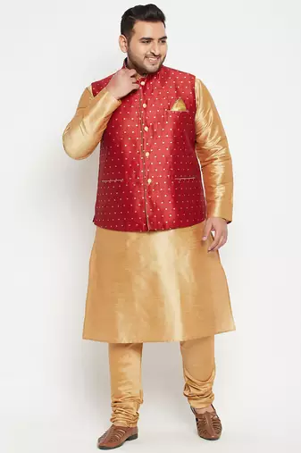 maroon nehru jacket