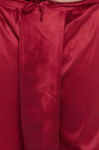 rose gold,blue and maroon silk blend jacket kurta dhoti set