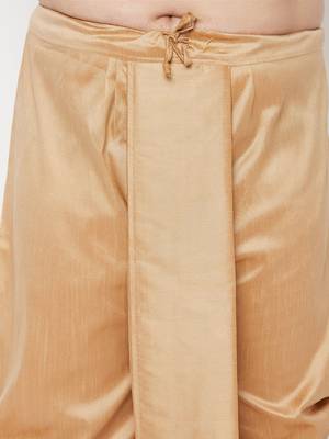 rose gold and maroon silk blend jacket kurta dhoti set 5