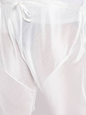 white silk blend jacket kurta pyjama set 5