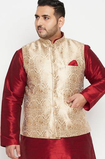 rose gold nehru jacket