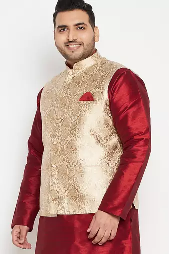 rose gold nehru jacket