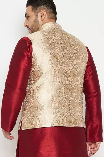rose gold nehru jacket