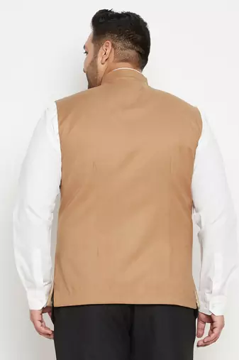 chiku brown nehru jacket