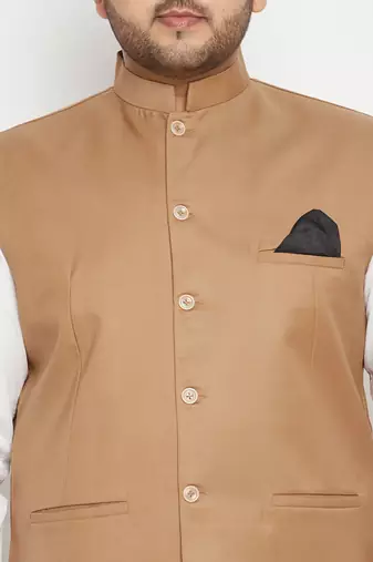 chiku brown nehru jacket