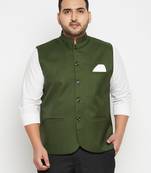 green nehru jacket