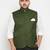Plus green nehru jacket