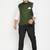 Plus green nehru jacket