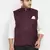Wine nehru jacket