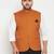 Plus orange nehru jacket