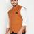 Plus orange nehru jacket