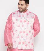 peach - nehru jacket