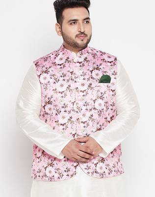 pink - nehru jacket 1