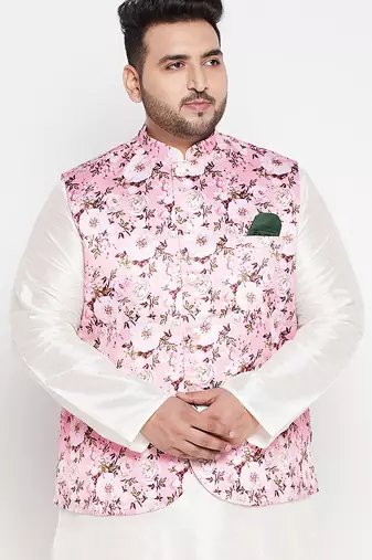 Plus pink - nehru jacket