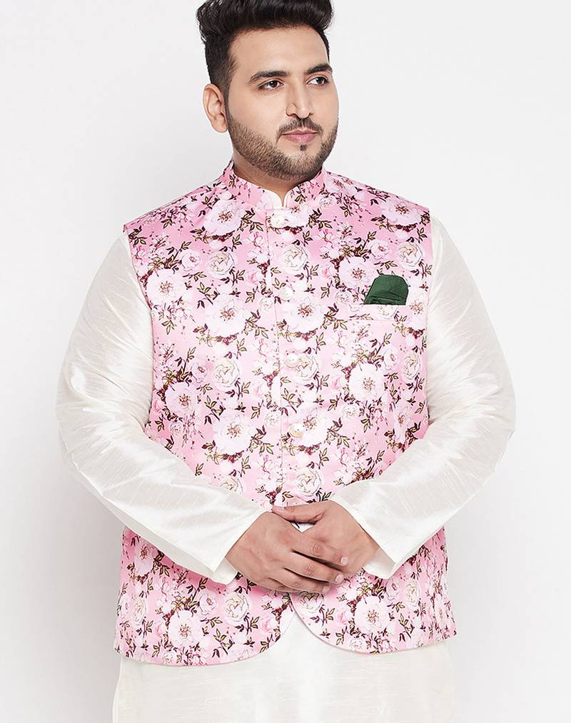 Plus pink - nehru jacket
