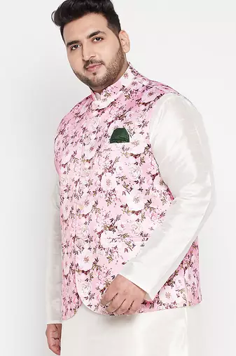 pink - nehru jacket