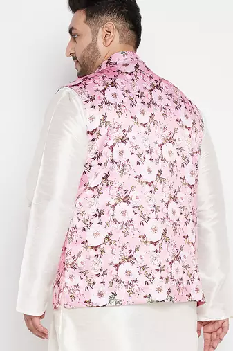 pink - nehru jacket