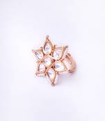 Women star kemp jadau bugadi adjustable ring in dual colors