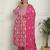 Women's pure cotton jaipuri printed & embroidered kurta & pant with dupatta