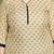 Beige cotton printed ready to wear salwar suit