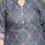 Grey cotton blend printed ready to wear patiala salwar suit