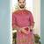 Pink cranchi silk embroidered men's kurta