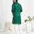 Green silk kurta with embroidery – men’s festive & wedding collection