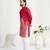 Pink silk kurta with embroidery – men’s festive & wedding collection