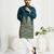 Navy blue silk kurta with embroidery – men’s festive & wedding collection