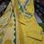 Mustard Yellow Embroidered Cotton Kurta Set with Geometric Print Dupatta