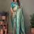 rama banarasi tissue silk blend with leheriya weaving saree with blouse