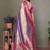 lavender banarasi tissue silk blend with leheriya weaving saree with blouse