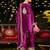 Stylee lifestyle purple velvet embroidered dress material