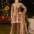 Stylee lifestyle brown velvet embroidered dress material