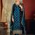 Stylee lifestyle navy blue velvet embroidered dress material