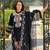 all black pure chinon based embroidery worked Pakistani suit for women