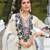 all white pure chinon based embroidery worked Pakistani suit for women