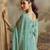 indowester style palazzo suit for women georgette fabric sky blue