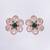Women kundan cluster stud earrings