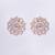 Women elegant floral design stud earrings