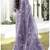 Lavender color embroideried faux georgette semi stitched salwar suit