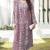 Pink color embroideried faux georgette semi stitched salwar suit