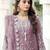 Pink color embroideried faux georgette semi stitched salwar suit