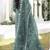 Dark-sea-green color embroideried faux georgette semi stitched salwar suit
