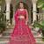 Indian wedding bridal wear net lehenga choli semi stitched embroidery stone work