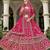 Indian wedding bridal wear net lehenga choli semi stitched embroidery stone work
